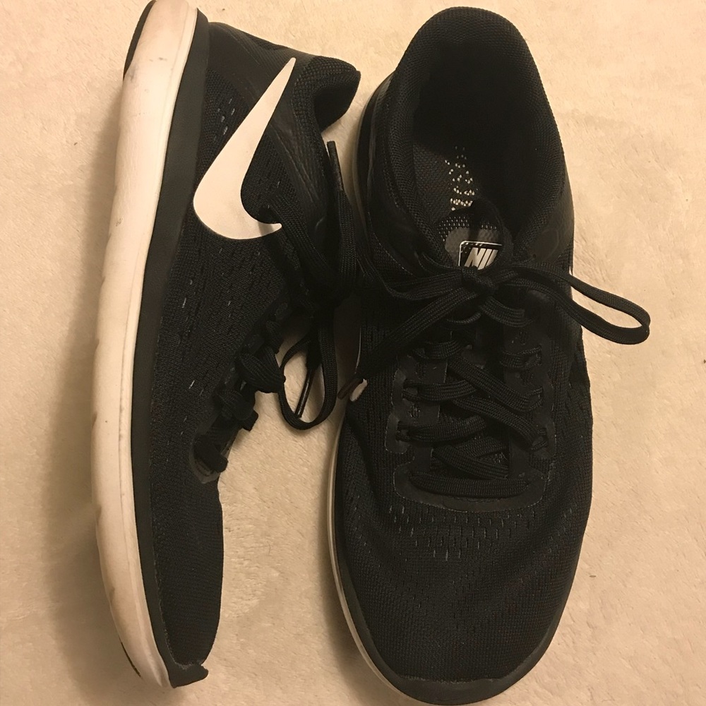 Nike Black and White Shoes